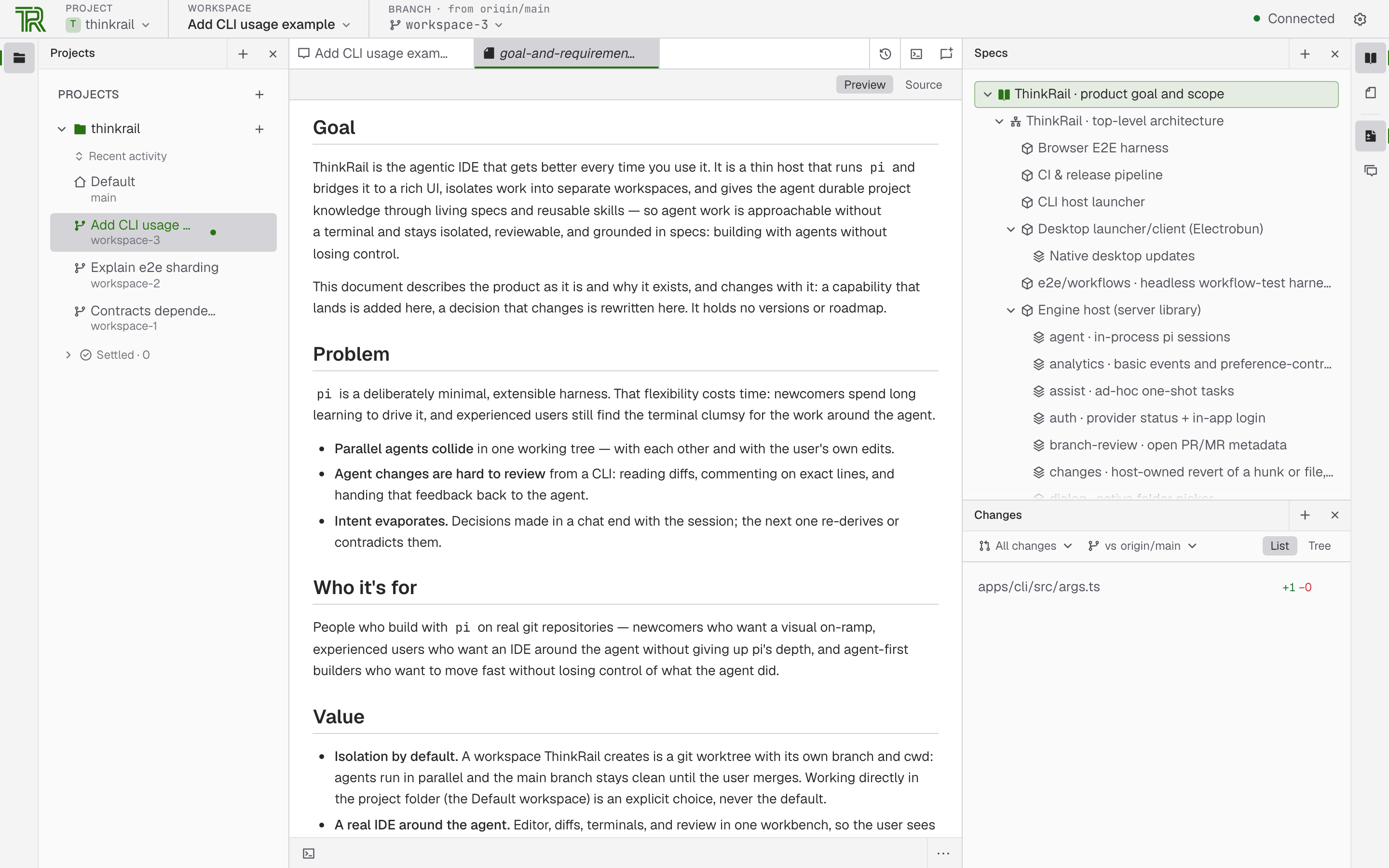 thinkrail screenshot 2