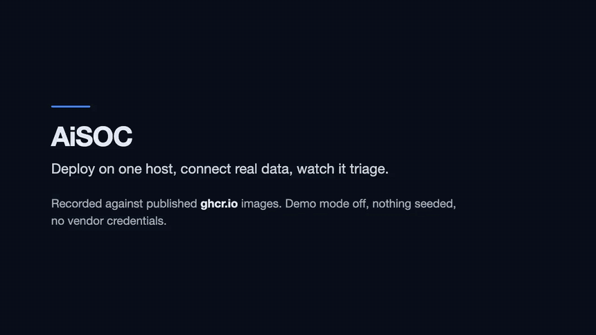 AiSOC screenshot 1