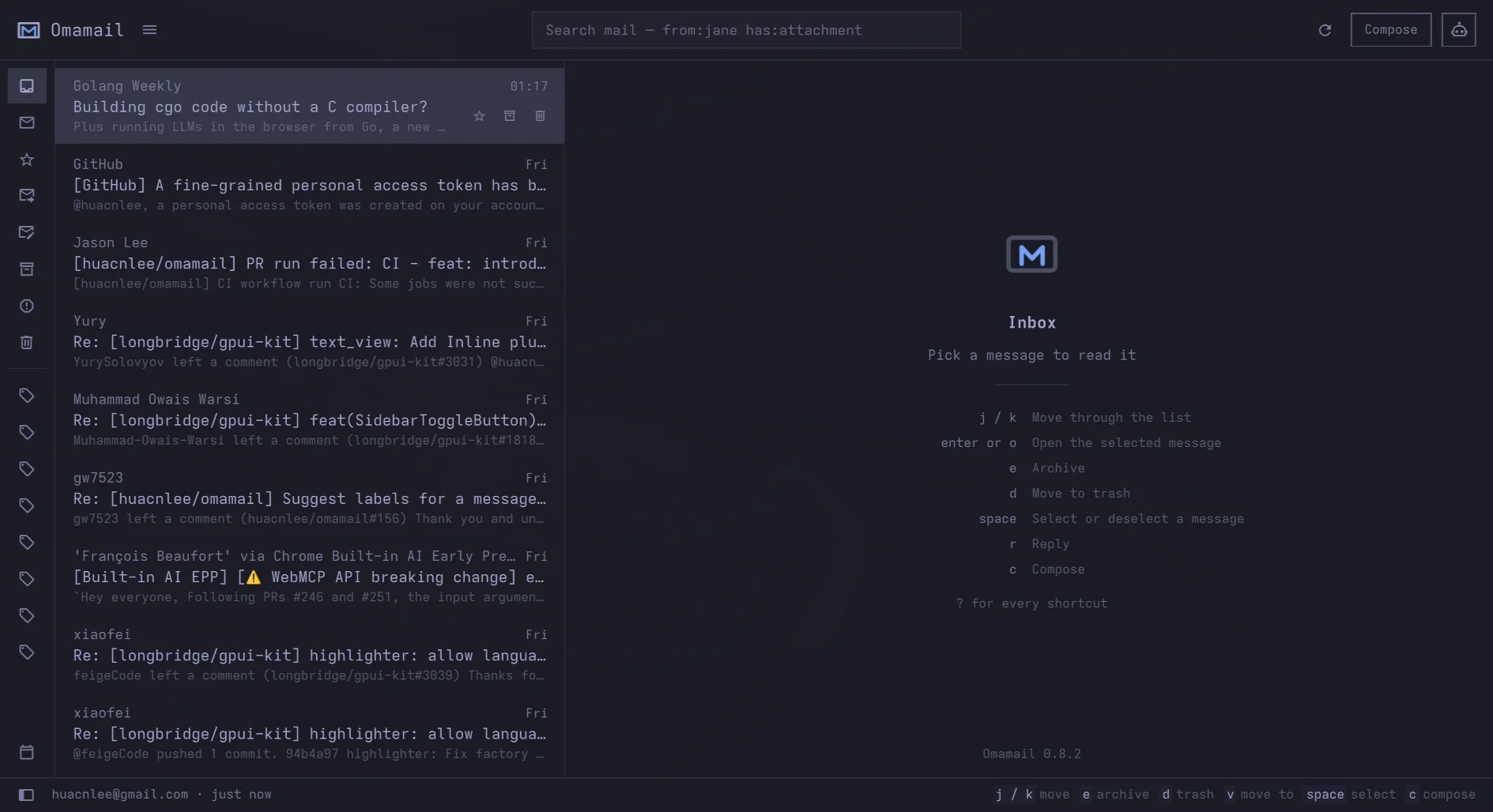 omamail screenshot 1