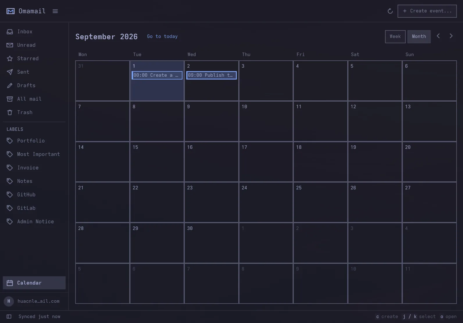 omamail screenshot 2