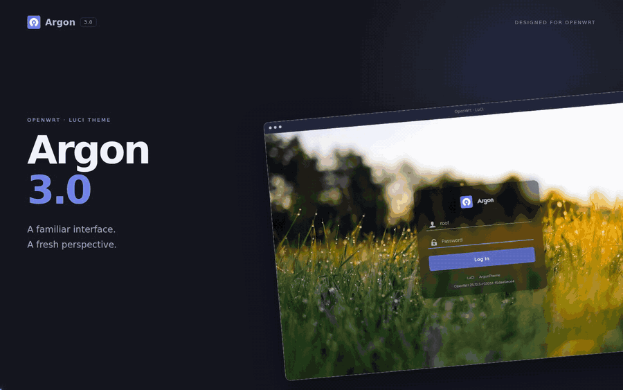 luci-theme-argon screenshot 1