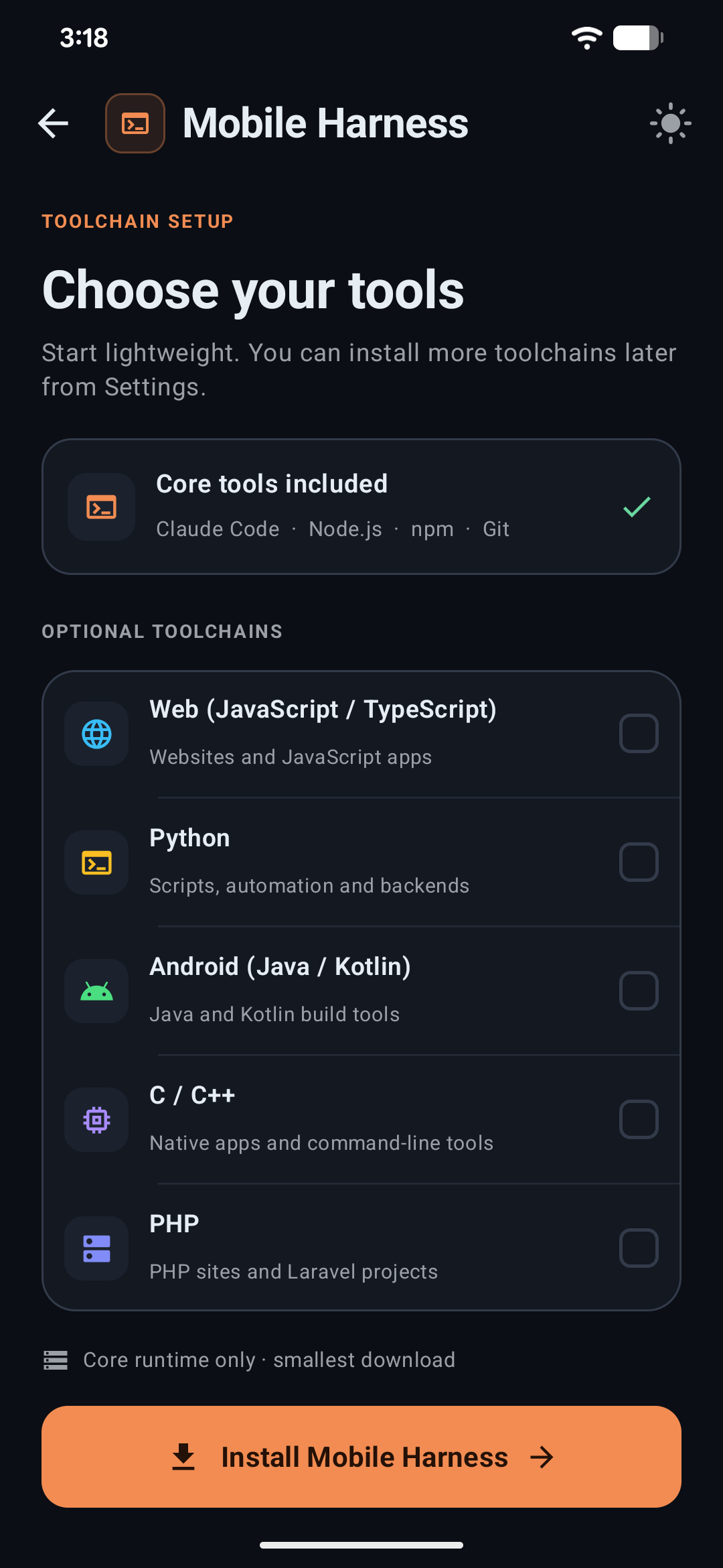 Mobile-Harness screenshot 6